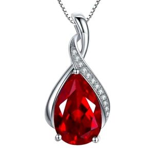 Sterling silver red Mozambique Garnet pendant I'm just trying to quick i…